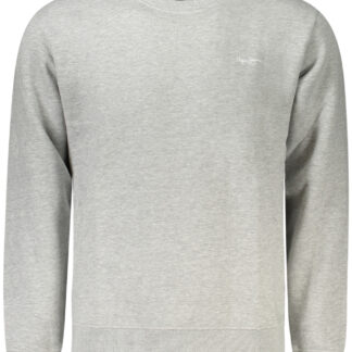 PEPE JEANS MEN'S GRAY ZIP-UP SWEATSHIRT