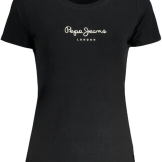 PEPE JEANS WOMEN'S SHORT SLEEVE T-SHIRT BLACK