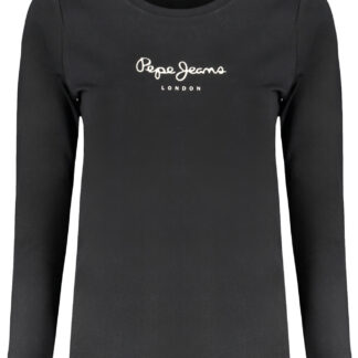 PEPE JEANS WOMEN'S LONG SLEEVE T-SHIRT BLACK