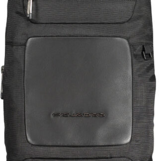 PIQUADRO MEN'S SHOULDER BAG BLACK