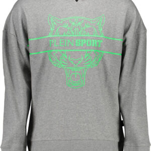 PLEIN SPORT MEN'S ZIP-FREE SWEATSHIRT GREY