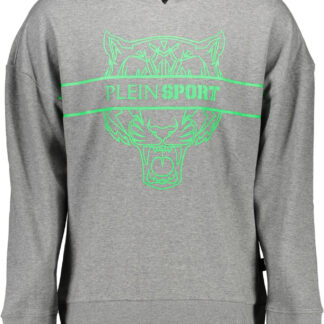PLEIN SPORT MEN'S ZIP-FREE SWEATSHIRT GREY