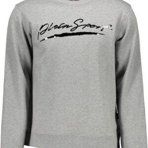 PLEIN SPORT MEN'S ZIP-FREE SWEATSHIRT GREY