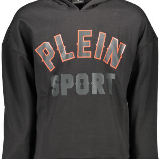 PLEIN SPORT SWEATSHIRT WITHOUT ZIP MAN BLACK