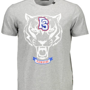 PLEIN SPORT SHORT SLEEVE T-SHIRT MEN GREY