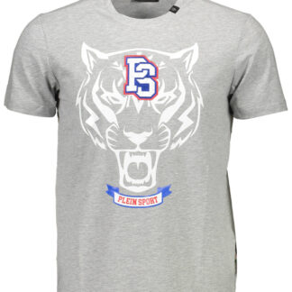 PLEIN SPORT SHORT SLEEVE T-SHIRT MEN GREY