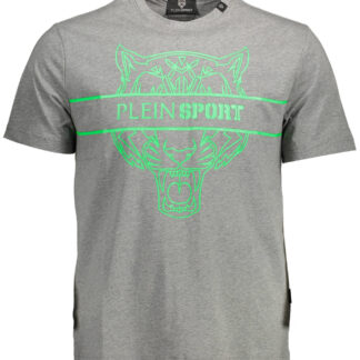 PLEIN SPORT SHORT SLEEVE T-SHIRT MEN GREY