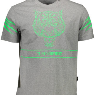 PLEIN SPORT SHORT SLEEVE T-SHIRT MEN GREY