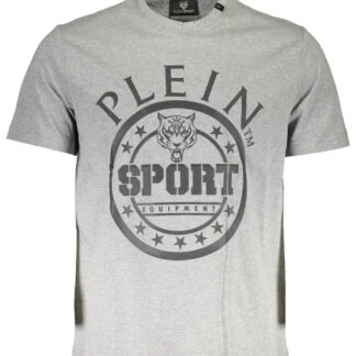 PLEIN SPORT SHORT SLEEVE T-SHIRT MEN GREY