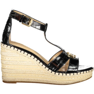 RALPH LAUREN SHOE SANDAL WOMAN BLACK