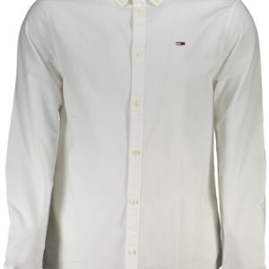 TOMMY HILFIGER MEN'S WHITE LONG SLEEVE SHIRT