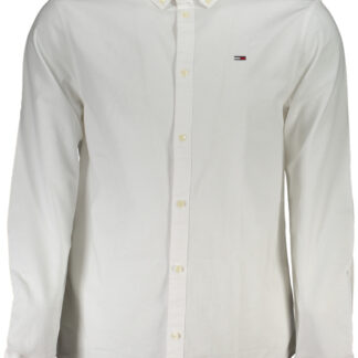 TOMMY HILFIGER MEN'S WHITE LONG SLEEVE SHIRT