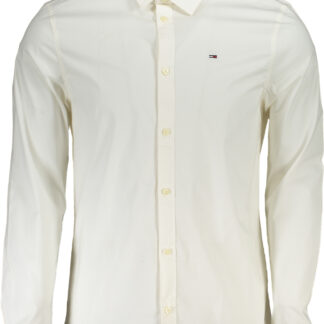 TOMMY HILFIGER MEN'S WHITE LONG SLEEVE SHIRT