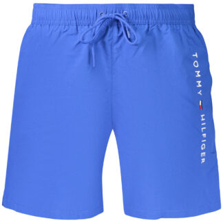 TOMMY HILFIGER MEN'S BLUE BOTTOM SWIMSUIT