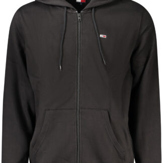 TOMMY HILFIGER MEN'S ZIP-UP SWEATSHIRT BLACK