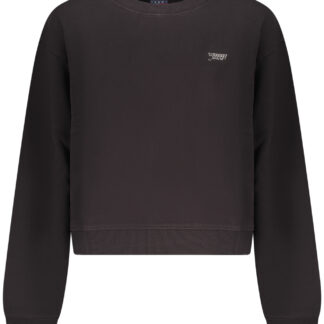 TOMMY HILFIGER WOMEN'S BLACK ZIP-UP SWEATSHIRT