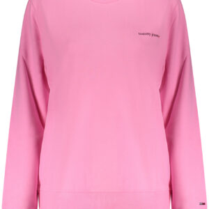 TOMMY HILFIGER WOMEN'S PINK ZIP-UP SWEATSHIRT