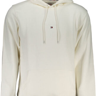TOMMY HILFIGER MEN'S WHITE ZIPLESS SWEATSHIRT