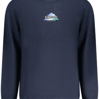 TOMMY HILFIGER MEN'S BLUE ZIP-UP SWEATSHIRT