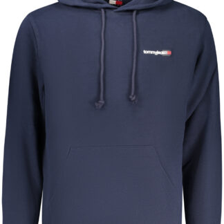 TOMMY HILFIGER MEN'S BLUE ZIP-UP SWEATSHIRT