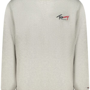 TOMMY HILFIGER MEN'S GRAY ZIP-UP SWEATSHIRT