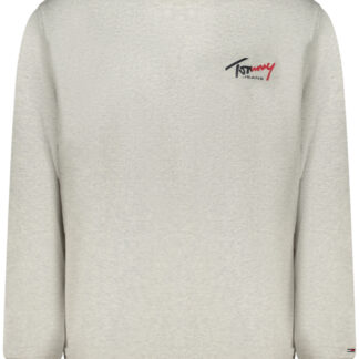 TOMMY HILFIGER MEN'S GRAY ZIP-UP SWEATSHIRT