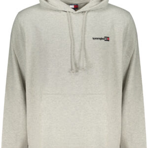 TOMMY HILFIGER MEN'S GRAY ZIP-UP SWEATSHIRT