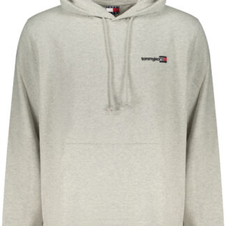 TOMMY HILFIGER MEN'S GRAY ZIP-UP SWEATSHIRT