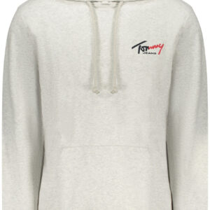 TOMMY HILFIGER MEN'S GRAY ZIP-UP SWEATSHIRT