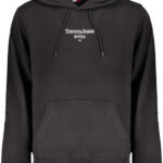 TOMMY HILFIGER MEN'S BLACK ZIPLESS SWEATSHIRT