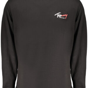 TOMMY HILFIGER MEN'S BLACK ZIP-UP SWEATSHIRT