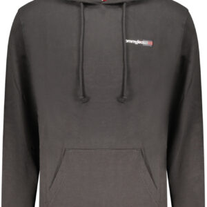 TOMMY HILFIGER MEN'S BLACK ZIP-UP SWEATSHIRT