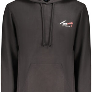 TOMMY HILFIGER MEN'S BLACK ZIP-UP SWEATSHIRT