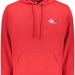 TOMMY HILFIGER MEN'S RED ZIP-UP SWEATSHIRT
