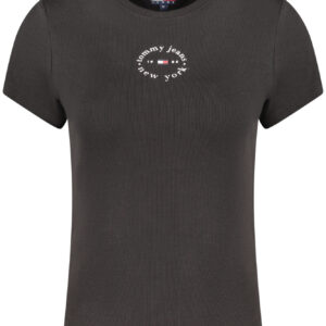 TOMMY HILFIGER WOMEN'S SHORT-SLEEVE T-SHIRT BLACK
