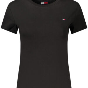 TOMMY HILFIGER WOMEN'S SHORT-SLEEVE T-SHIRT BLACK