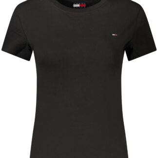 TOMMY HILFIGER WOMEN'S SHORT-SLEEVE T-SHIRT BLACK
