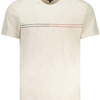 TOMMY HILFIGER SHORT SLEEVE T-SHIRT MEN BEIGE