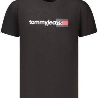 TOMMY HILFIGER MEN'S SHORT-SLEEVE T-SHIRT BLACK