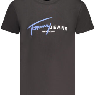 TOMMY HILFIGER SHORT SLEEVE T-SHIRT MEN BLACK
