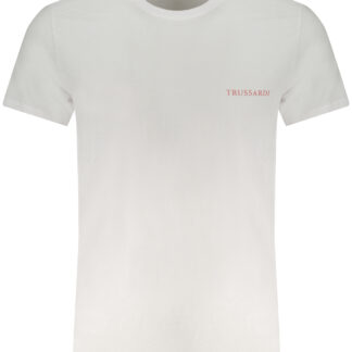 TRUSSARDI SHORT SLEEVED T-SHIRT MEN'S WHITE