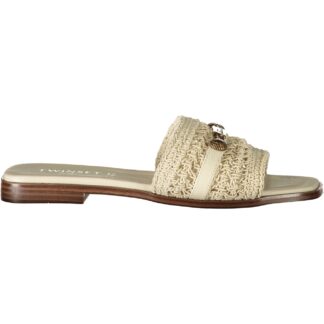 TWINSET WOMEN'S BEIGE SANDALS