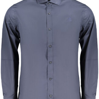 US GRAND MEN'S BLUE LONG-SLEEVED SHIRT