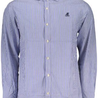 US GRAND MEN'S BLUE LONG-SLEEVED SHIRT