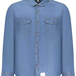 US GRAND MEN'S BLUE LONG-SLEEVED SHIRT