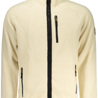US GRAND MEN'S WHITE ZIP-UP SWEATSHIRT