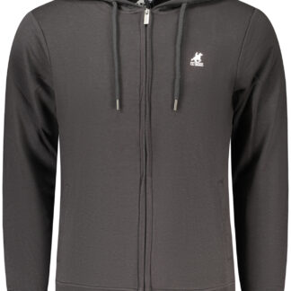 US GRAND MEN'S BLACK ZIP-UP SWEATSHIRT