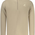 US GRAND MEN'S BEIGE ZIP-UP SWEATSHIRT