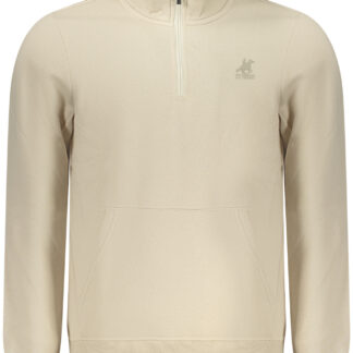 US GRAND MEN'S BEIGE ZIP-UP SWEATSHIRT