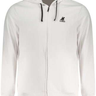 US GRAND MEN'S WHITE ZIP-UP SWEATSHIRT